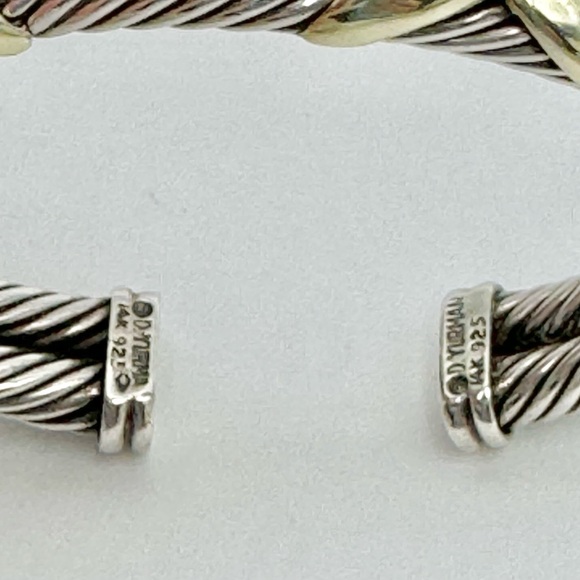 David Yurman 10mm Double Cable Gold Double
X Bracelet - Picture 8 of 8
